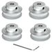 Merkloos GT2 Pulley 40 Tanden met 5mm Bore voor 3D Printers (4 stuks)