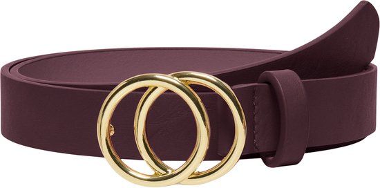 ONLY - ONLRASMI FAUX LEATHER JEANS BELT NOOS - Vrouwen - Bordeauxrood