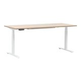 Povag Zit Sta Bureau Elektrisch Verstelbaar - Geheugenfunctie - 180x80 cm - Wit/eiken