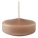 Zwemkaarsen, groot, diameter 7 cm, 12 stuks - taupe