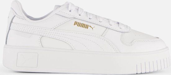 PUMA Carina Street Jr Sneakers - PUMA White-PUMA Gold - Size 36