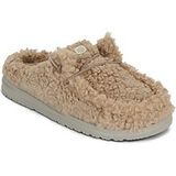 HEYDUDE Crocs Wendy Slipper Dames Pantoffels Imitatievacht Taupe