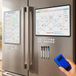SURFOU Magnetisch Whiteboard voor Koelkast, Uitwisbare Maandplanner & Weekplanner, Magnetisch Familieplanbord, Maaltijdplanner en Boodschappenlijst, incl. Whiteboardstiften, Wisser en Symboolmagneten