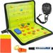 Bol Tableau tactique de football pliable avec carte tactique magnétique - tableau tactique de football avec sifflet d'arbitre - analyse de jeu et éponge d'entraînement