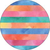 Bonateks Ronde digitaal bedrukte muismat, antislip onderkant, voor kantoor en thuis, diameter: 22 cm