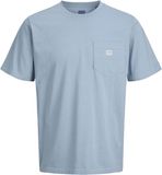 JACK&JONES JPRBLUCALEB SS TEE SN Heren T-shirts Ashley Blue Katoen Regular Fit
