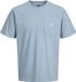 JACK&JONES JPRBLUCALEB SS TEE SN Heren T-shirts Ashley Blue Katoen Regular Fit