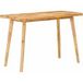 Maison Exclusive Table de salle à manger exclusive - Dimensions : 110 x 55 x 75 cm - Bois massif de manguier, finition naturelle, forme rectangulaire
