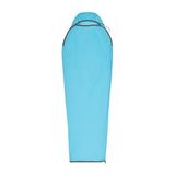 Sea to Summit - Breeze Coolmax Slaapzak Liner - Regular Mummy Met Trekkoord - Stuff Sack - Easy Care Bio-based Stof & Geurbestrijding - Voor Backpacken & Reizen in Vochtig Weer - Blauw - 284g