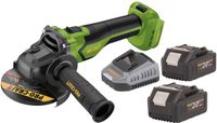 Procraft PGA22-BB accu haakse slijper 20 V 125 mm borstelloos + 2x accu 4,0 Ah + oplader