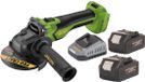 Procraft PGA22-BB accu haakse slijper 20 V 125 mm borstelloos + 2x accu 4,0 Ah + oplader