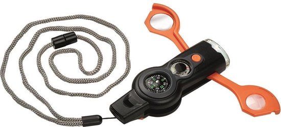 Moses Survivaltool 6-in-1 Junior 4,5 X 10,8 Cm Zwart/oranje