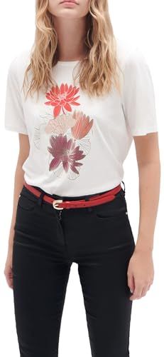 Caroll Dames T-SHIRT-241T-TANA/VERMILLON/S - Rood - S