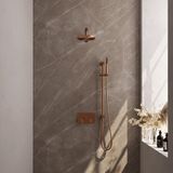 Brauer Copper Edition Thermostatische Regendoucheset Inbouw - Hoofddouche 20 cm - Koper