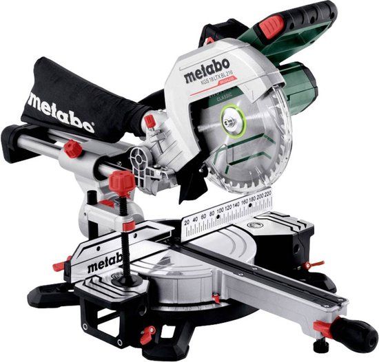 Metabo KGS 18 LTX BL 216 LiHD Accu Afkortzaag Set (1x 4Ah) - 216 X 30 Mm