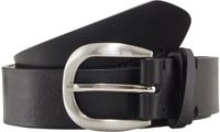 Tom Tailor - TTNANCY leren riem met afgeronde gesp - Maat 80 - black uni