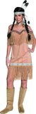 Smiffys Indianen jurkje met franjes | Wild West verkleedkleding maat M (40-42)