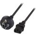Netzkabel Australien AS3112 - C13 180, °, schwarz, 1,8 m, 3 x 0,75 mm² - 1 VPE = 10 Stück