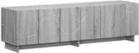 vidaXL TV-meubel 140 x 34,5 x 40 cm Grijs Sonoma Bewerkt hout