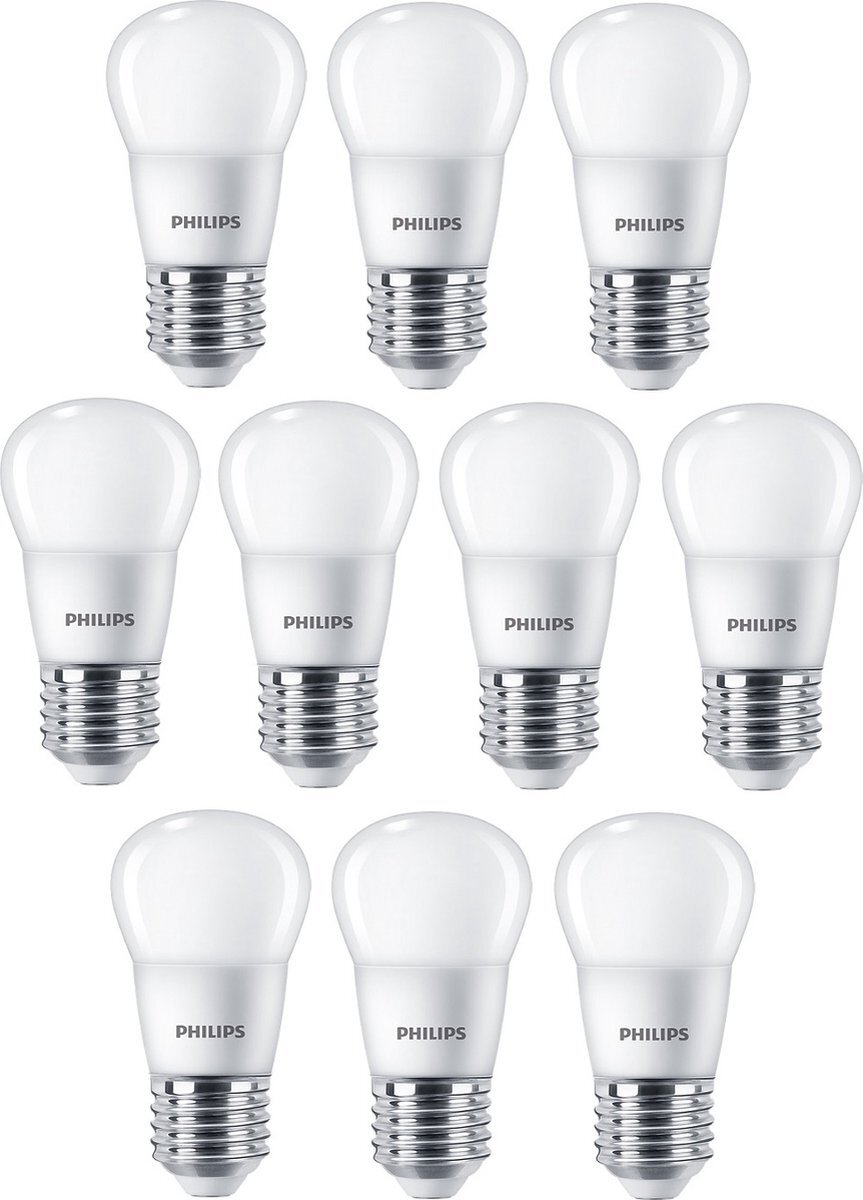 Osram 10 STUKS PHILIPS LED KOGELLAMP E27 2.8W 2700K MAT NIET DIMBAAR