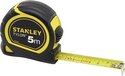 STANLEY Tylon Rolbandmaat - 5m - 19mm breed - Zwart/Geel