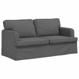 vidaXL Bank Donkergrijs Stof 162 x 80 x 85 cm