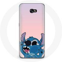 Maniacase Hoesje voor Samsung Galaxy A5 2017 Stitch de neus in de lucht roze achtergrond