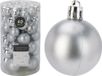 Home Styling Decoration Grupa Orion Sp. z o.o. Onbreekbare Kerstballen Set Zilver - 60 stuks - Mix Ø 4, 5, 6 & 7 cm - Kunststof Kerstballen