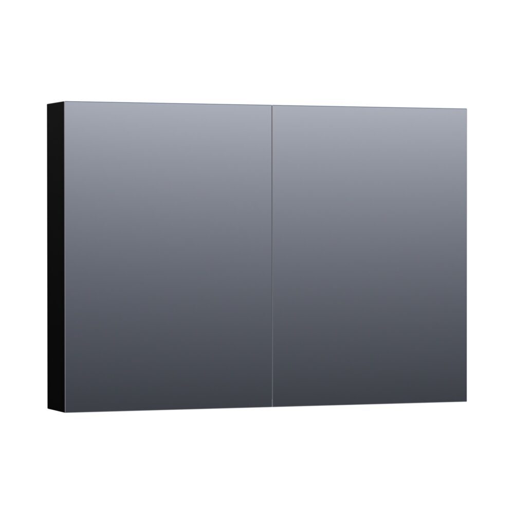 Tapo Dual spiegelkast 100 hoogglans zwart