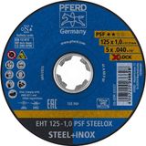 PFERD TOOLS PSF STEELOX 69198289 Doorslijpschijf recht 125 mm 10 stuk(s) RVS, Staal