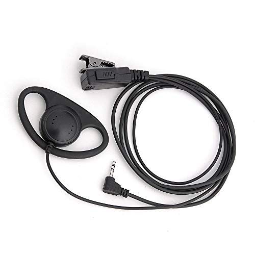 Hensych D-vormen radioapparatuur headset met microfoon oortelefoon voor 1-pin Motorola Talkabout Cobra