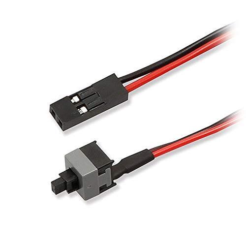 Aukson R02 50 cm PC startknop Power Cable Computer Reset Knop Knop Schakelaar Kabel als Aan/Uit knop of als Resetknop gebruikt 2-polige hoofdschakelaar (Power SW) van een moederbord