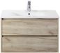 BES LED Dante Badmeubelset 80 cm - Craft Oak - Keramische Wastafel Wit Enjoy