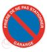 Aua Signaturque bord "Gebedsung" voor garage, diameter 130 mm, aluminium Dibond 3 mm