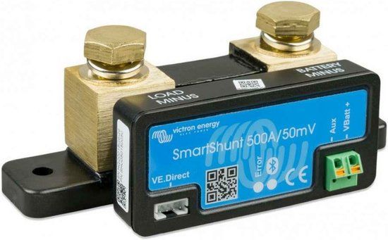Victron SmartShunt 500A/50mV Accumonitor - Accubewaking - 5 jaar garantie