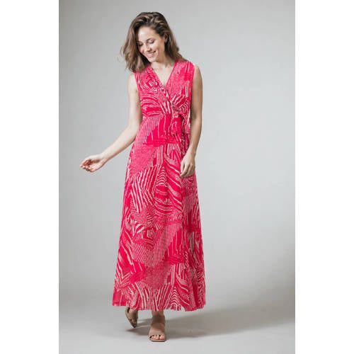 LabeL DOT wikkel-/overslagjurk roze
