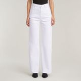 G-Star Deck 2.0 High Loose Wmn Jeans Femme Blanc Papier GD Coton Élasthanne