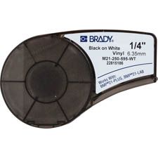 Brady M21-250-595-WT Printeretiketten Zwart, Wit