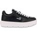 Moschino Sneaker en cuir noir et blanc Noir Taille : 37