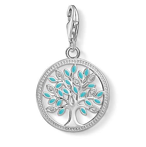 Thomas Sabo Dames Charm Hanger Tree of Love 925 Sterling Zilver 1469-041-17