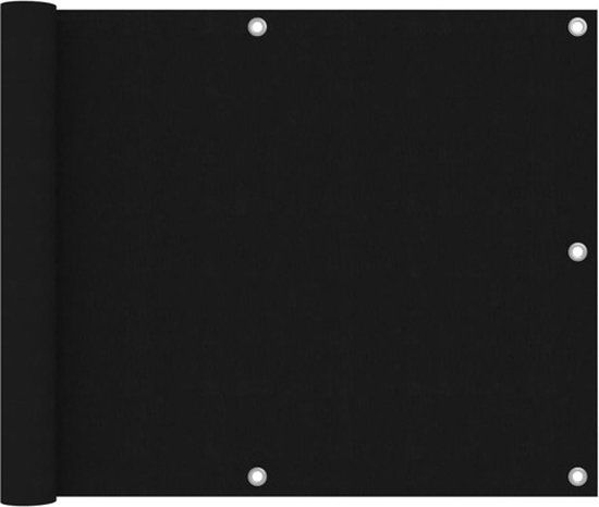 vidaXL Balkonscherm - 75x400 cm - Oxford stof - Zwart