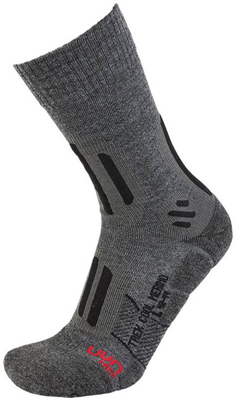 UYN Trekking Cool Merino Sokken Heren grijs/zwart 39/41 2019
