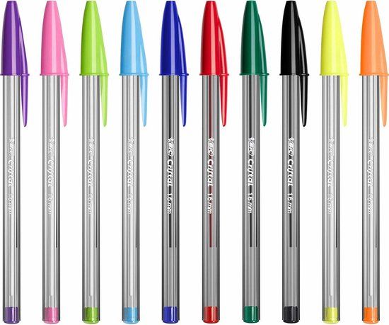 BIC Cristal Multicolor Balpennen - 10 stuks