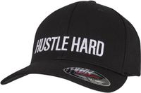 Mister Tee Hustle Wording Flexfit Cap Zwart L/XL