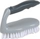 Urban Living Brosse de récurage - antidérapant - plastique - 14 cm - gris foncé