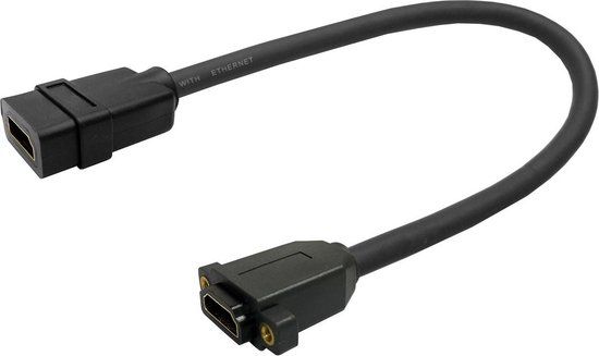 VivoLink PROHDMIHDFFWP HDMI kabel 0,25 m HDMI Type A (Standaard) Zwart