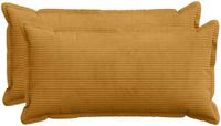 vidaXL - Kussensloop - 2 stuks - Geel - 40 x 80 cm