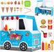 VEVOR Chariot de crème glacée Salon de crème glacée 20+ Accessoires pour Enfants de 3-7 Ans