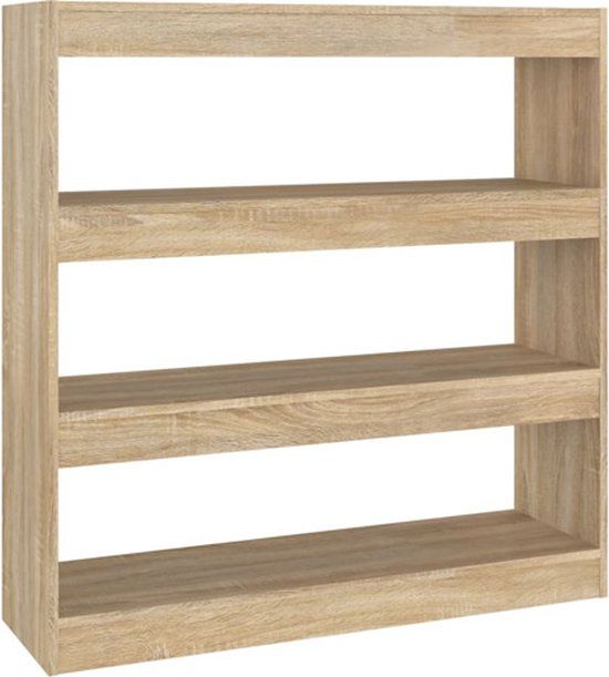 vidaXL Boekenkast/kamerscherm 100x30x103 cm Sonoma eikenkleurig