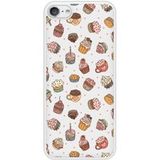 Apple Bedrukt siliconen hoesje compatibel met iPod Touch 5, Apple iPod Touch 6 Cupcake vintage